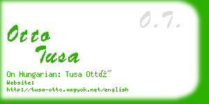 otto tusa business card